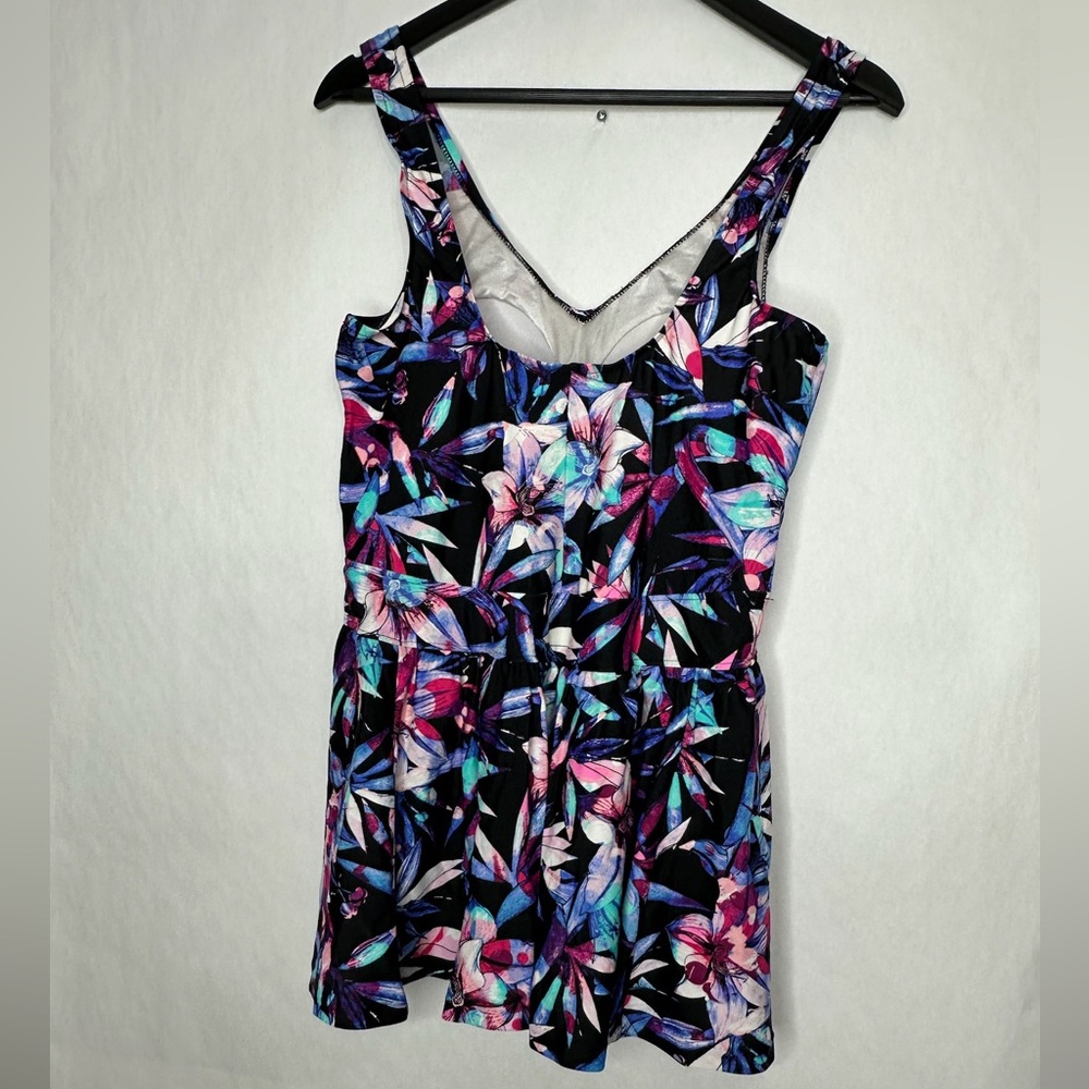 Le Cove Tropical Floral One Piece Swimsuit Size 16 Padded Vintage
Resortwear - Picture 2 of 12